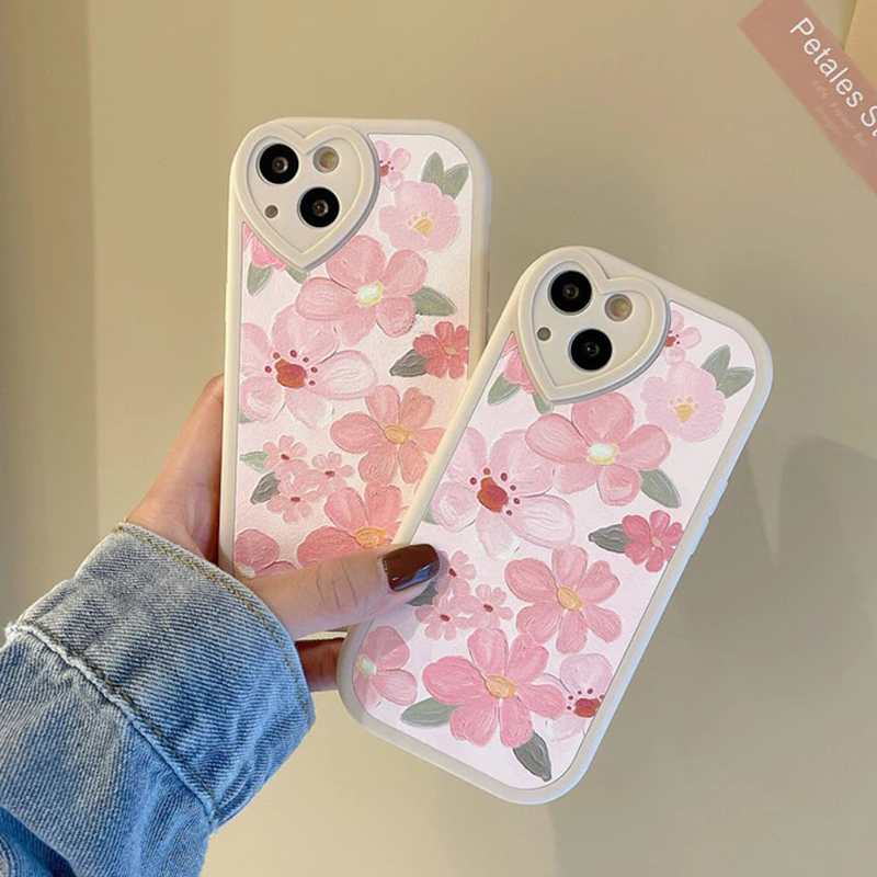 Pink Flowers iPhone 12 Cases