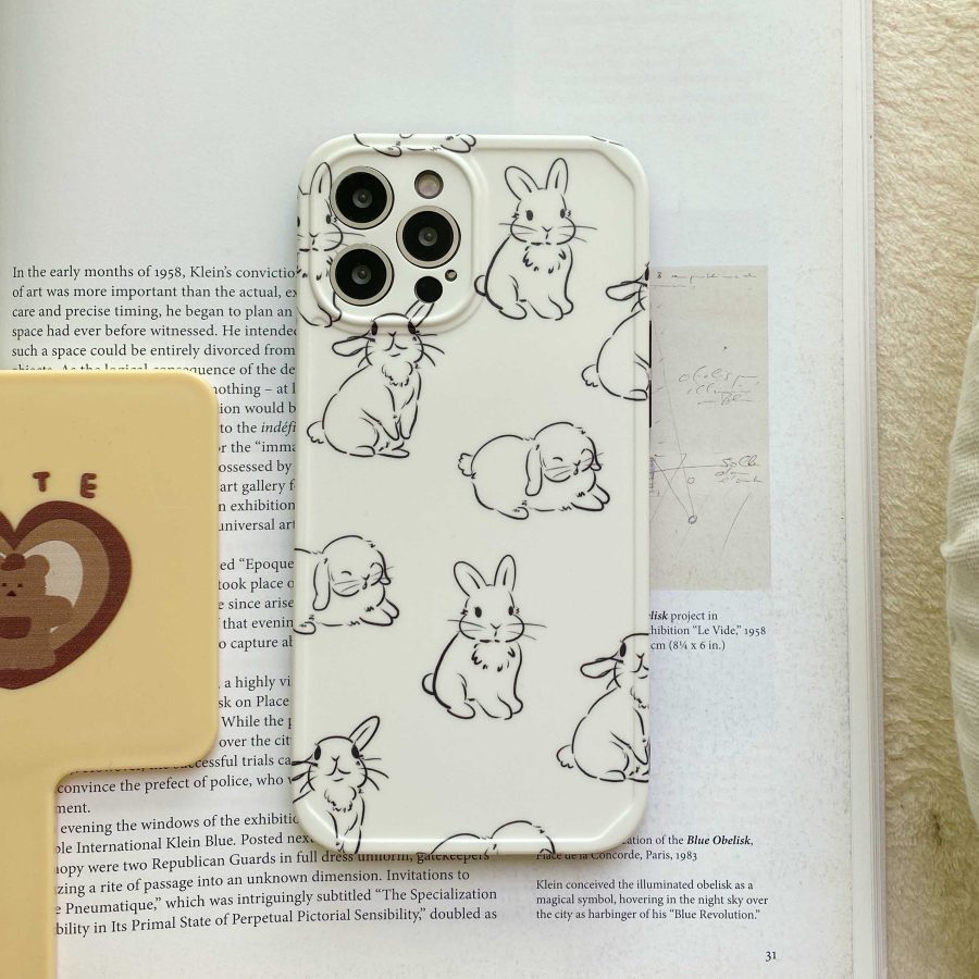 White Bunny iPhone 13 Pro Max Case
