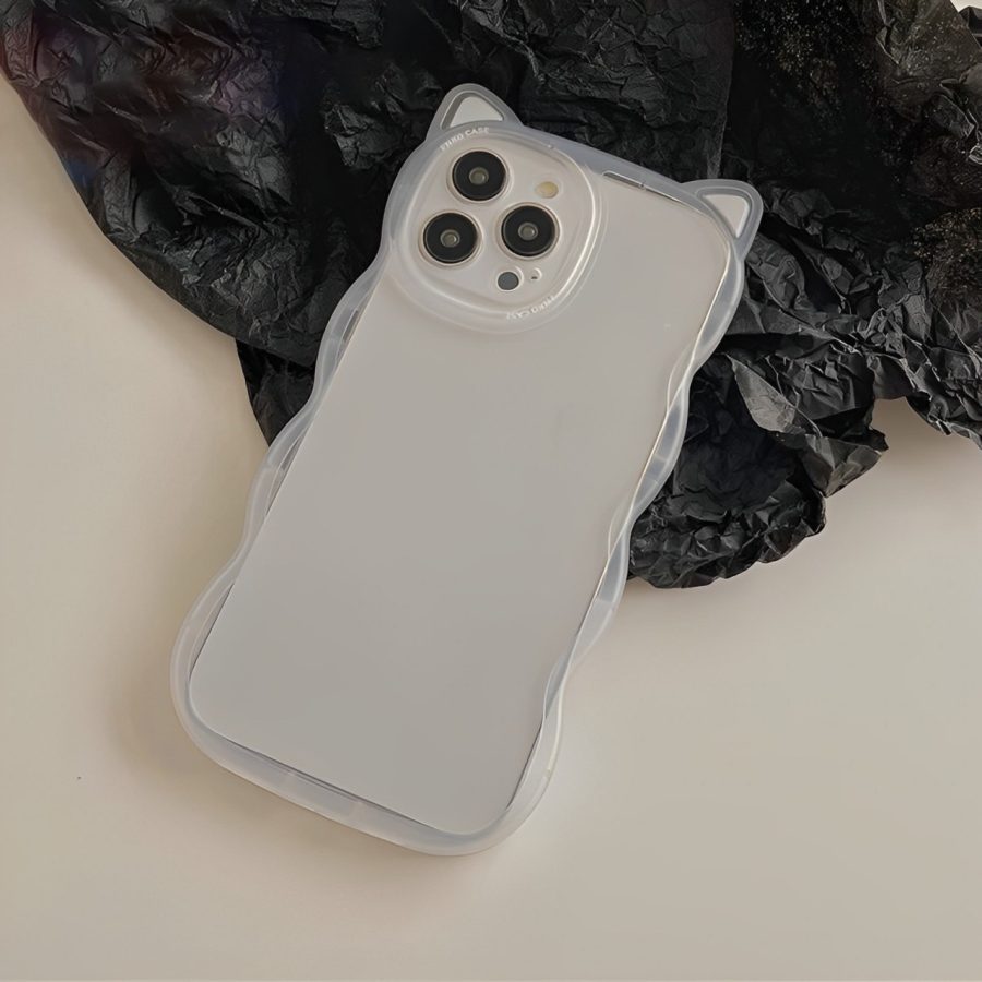 3D Cat iPhone 12 Pro Max Case - Transparent