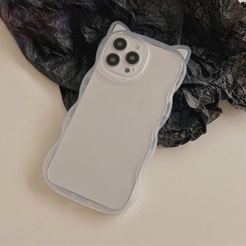 3D Clear Cat iPhone 12 Pro Max Case