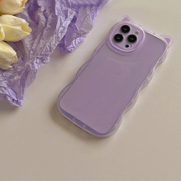 3D Purple Cat iPhone 13 Pro Max Case