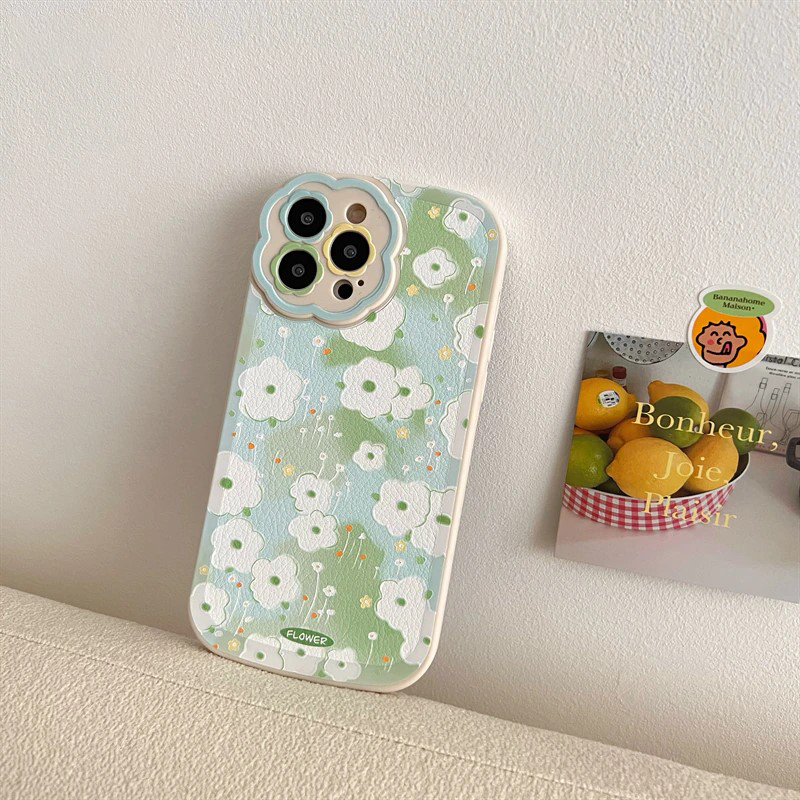 Green Flowers iPhone 12 Pro Max Case