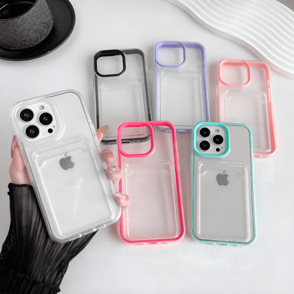 Clear Protective iPhone Cases With Card Holder