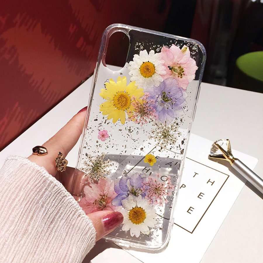 Pressed Flowers iPhone X Cases