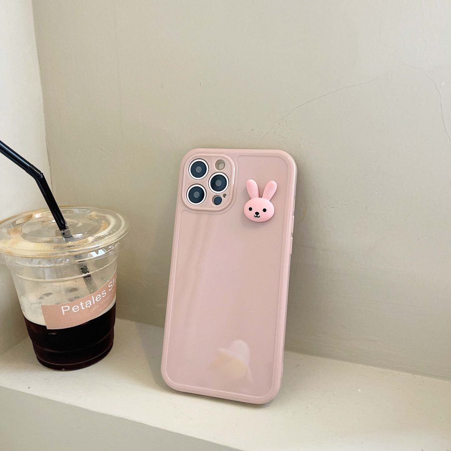 Pink Rabbit iPhone Case