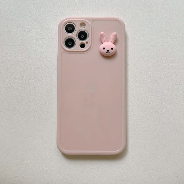 3D Pink Rabbit iPhone Cases