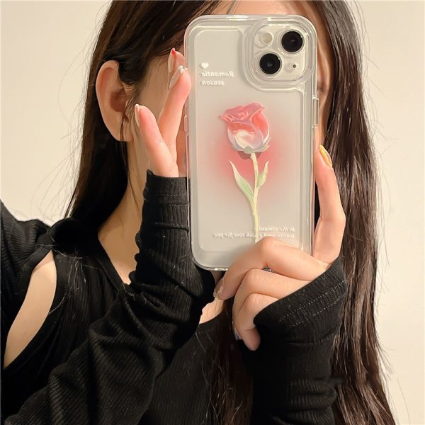 Clear Roses iPhone 13 Cases