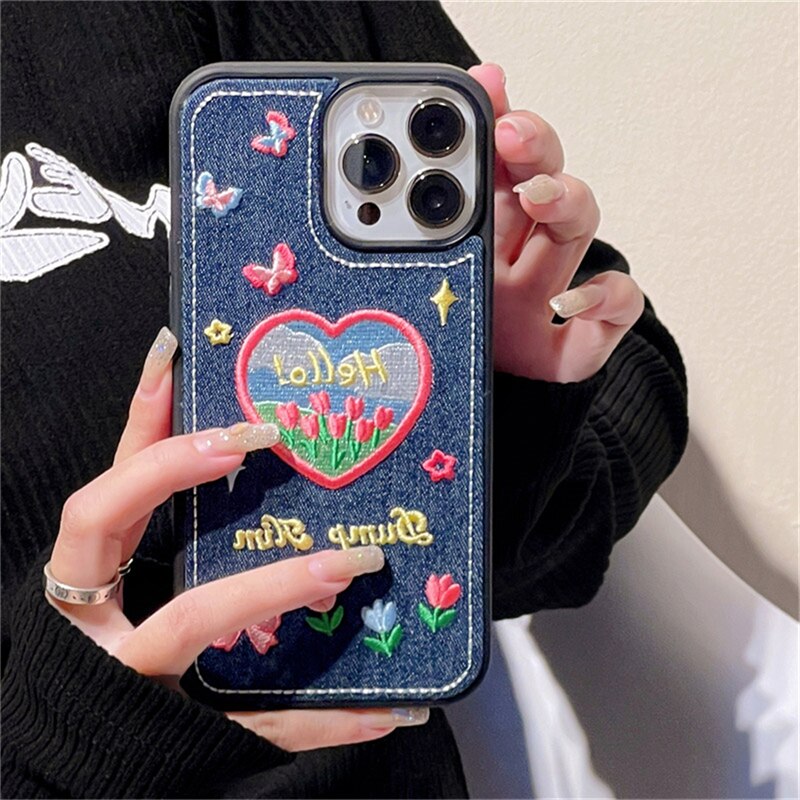 Embroidery Art iPhone Case