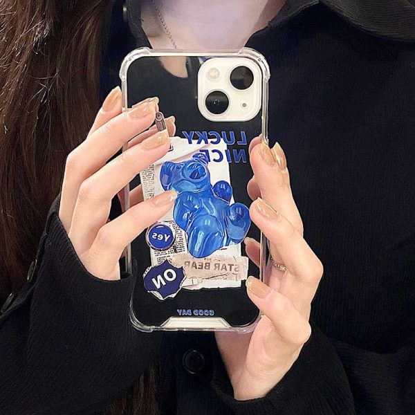 Blue Bear Mirror iPhone 13 Case