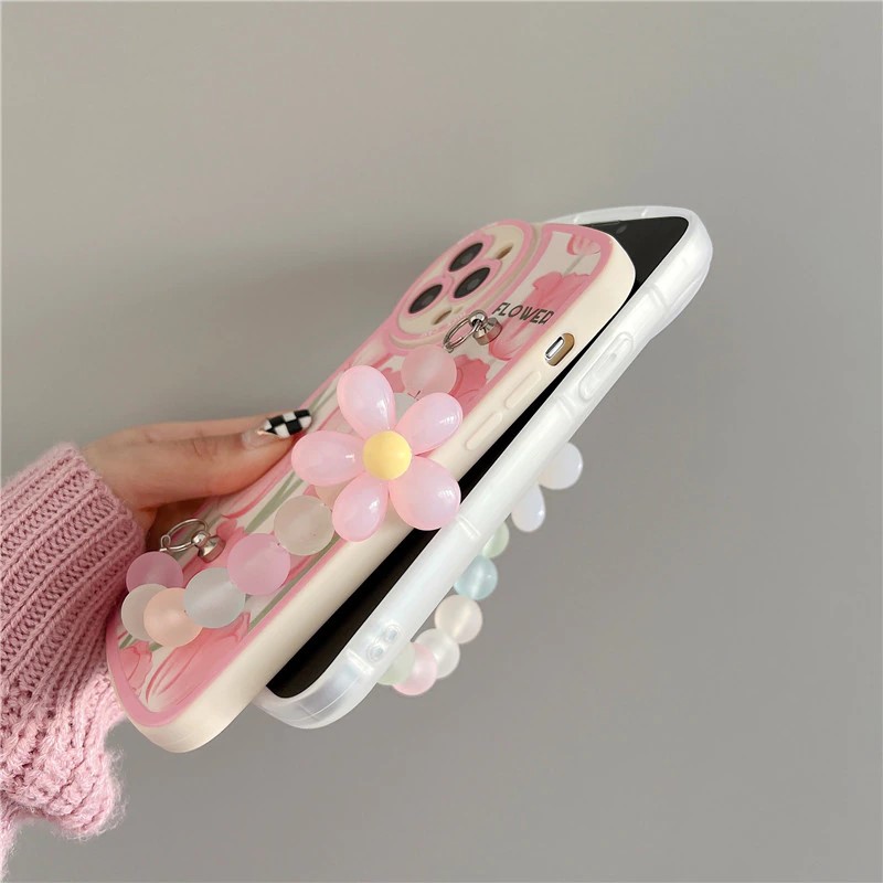 Colorful Flowers Chain iPhone Cases