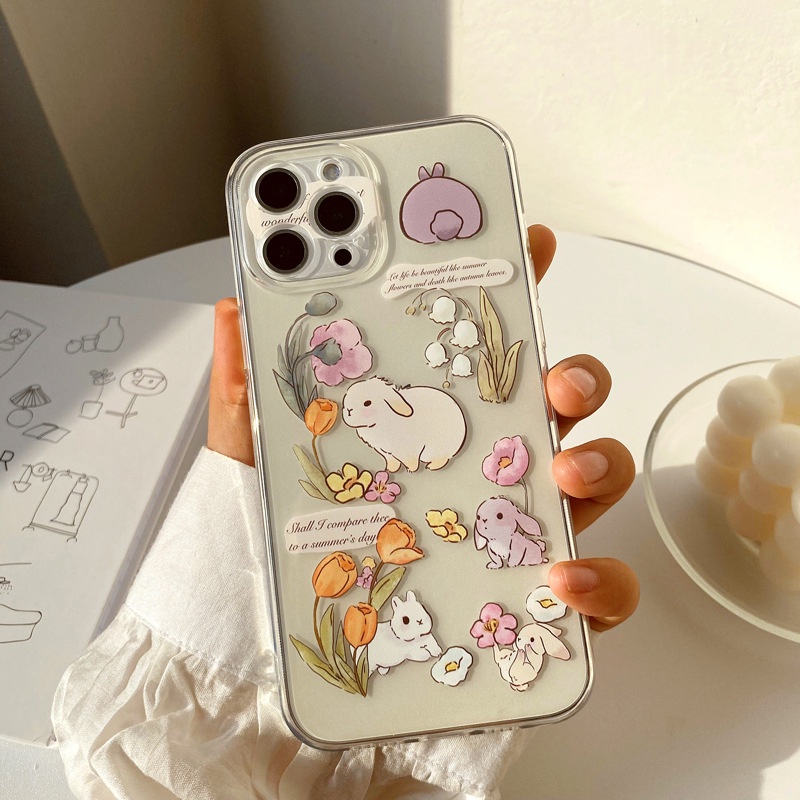 Cute Bunnies iPhone 13 Pro Max Case