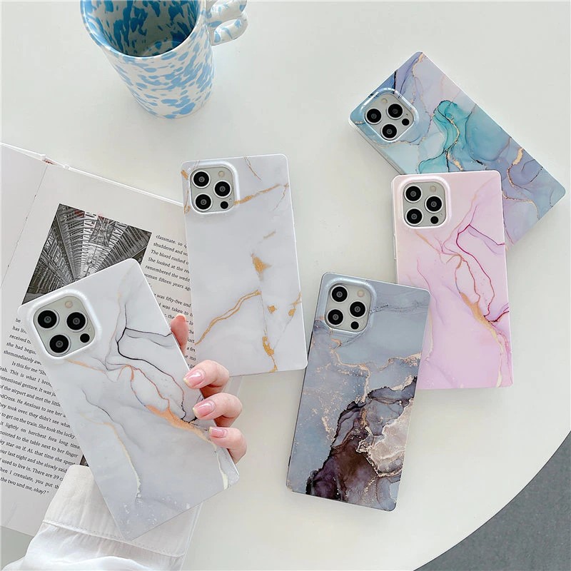 Marble Square iPhone 14 Pro Max Case