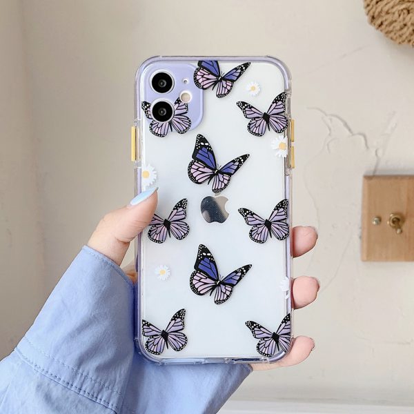 Purple Butterfly iPhone 12 Case