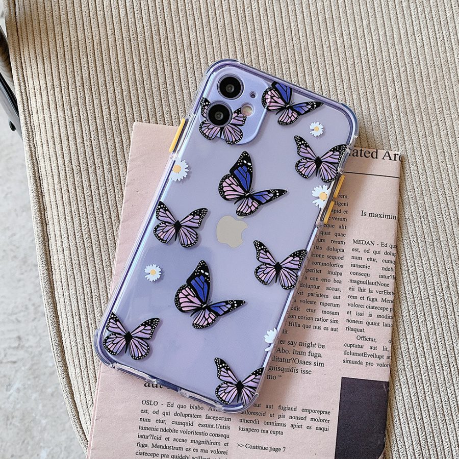 Purple Butterfly iPhone XR Case