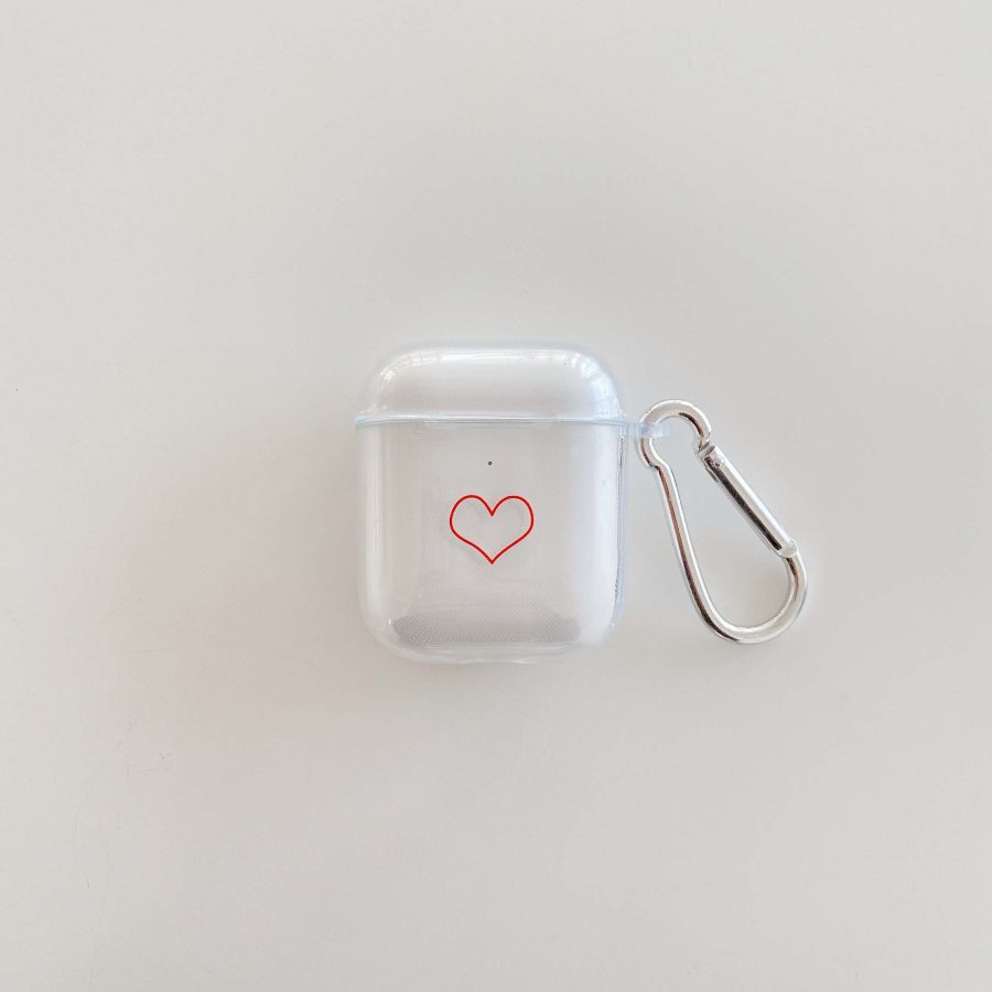 Love Red Heart AirPods Case