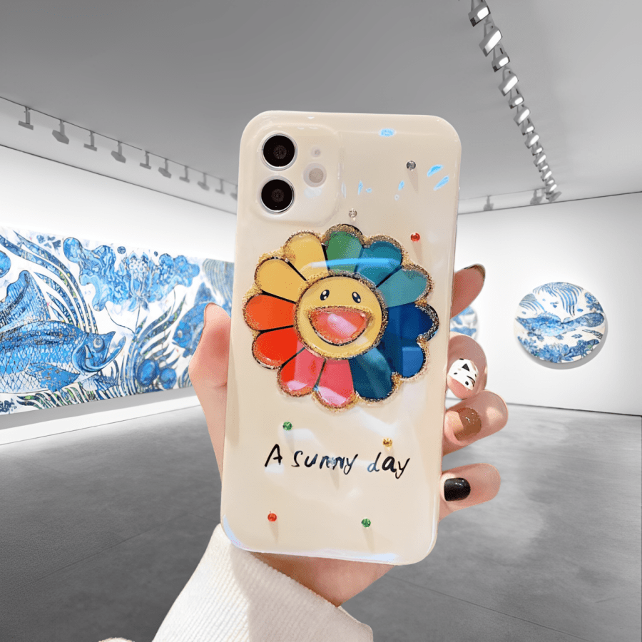 Takashi Murakami Sunflowers iPhone Case
