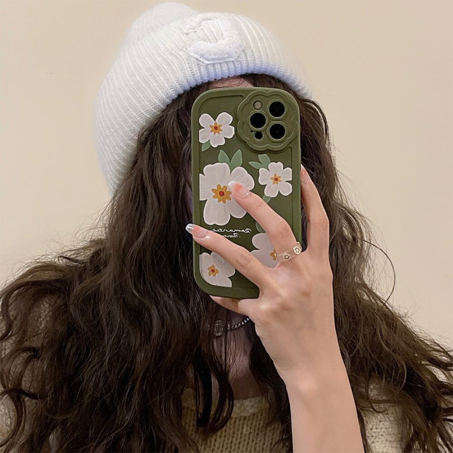 White Flowers iPhone Case