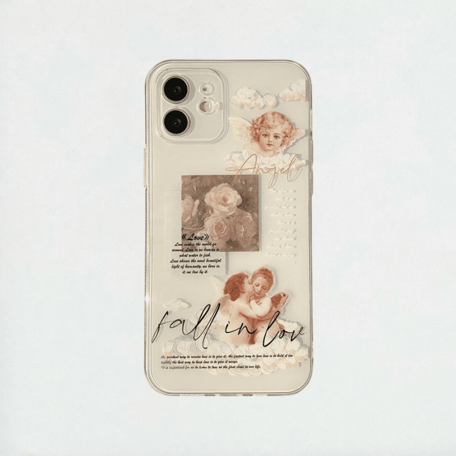 Cupid Angel Dreamy Aesthetic Phone Case - iPhone 12