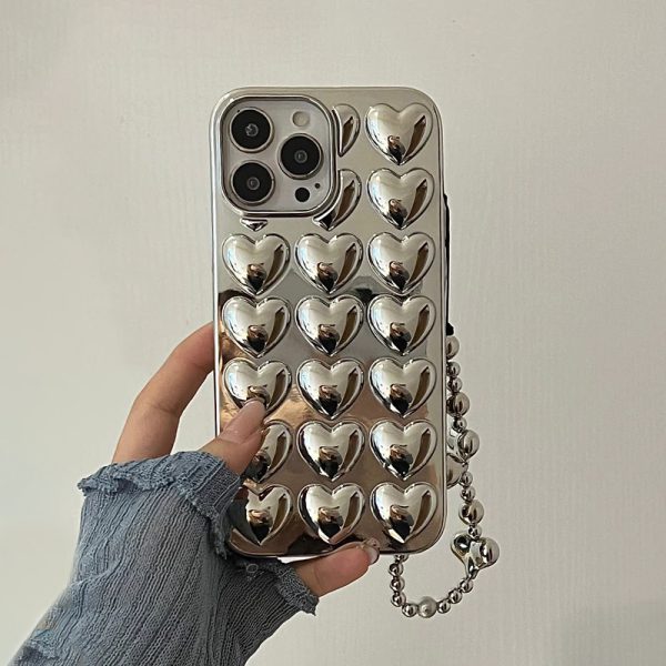 Metal Hearts iPhone 14 Pro Max Case