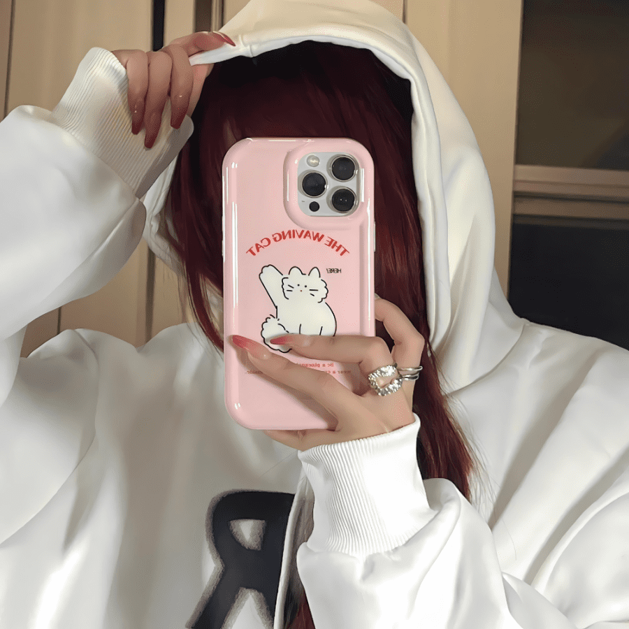 Waving Cat iPhone 14 Pro Max Case