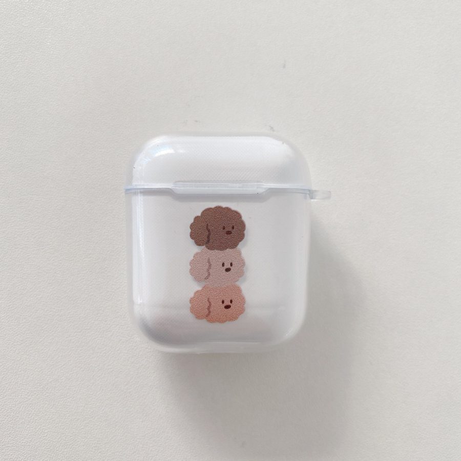 Brown Poodle AirPod Case