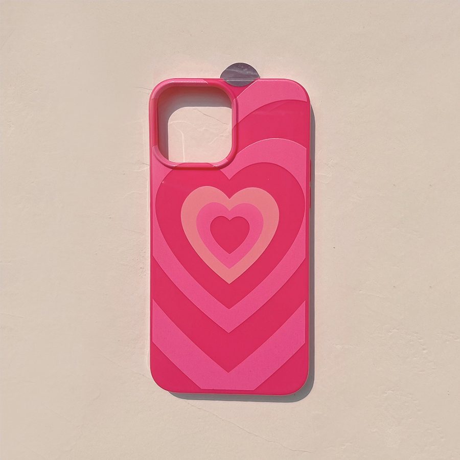 70s Pink Heart iPhone 12 Pro Max Case