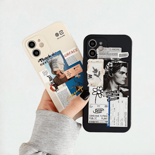 Aesthetic Collage Mix Label Phone Cases - iPhone 12