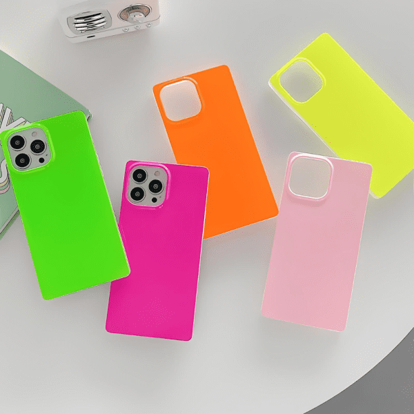 iPhone 14 Pro Max Square Cases - Neon Colors