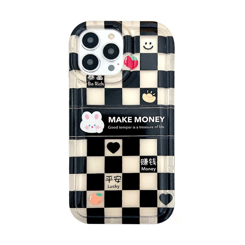 Kawaii Checkered iPhone 13 Pro Max Case