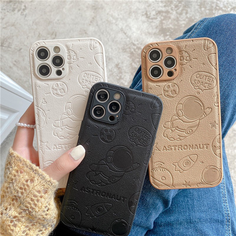 Leather Astronaut iPhone 14 Pro Max Cases