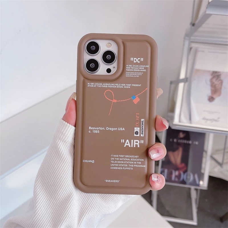 Off-White Brown iPhone 14 Pro Max Case