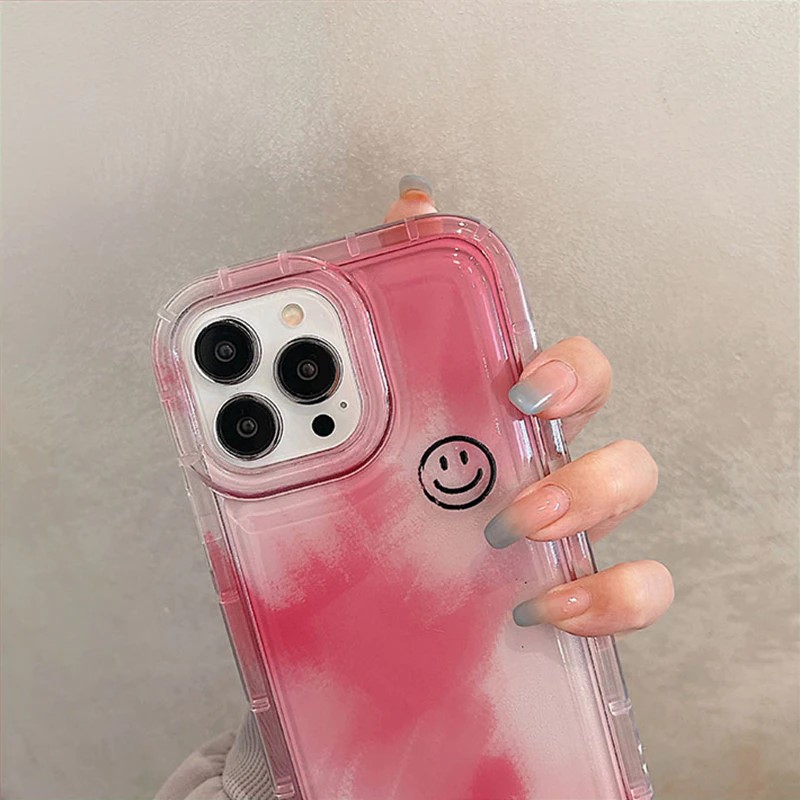 Pink Shockproof iPhone 14 Case