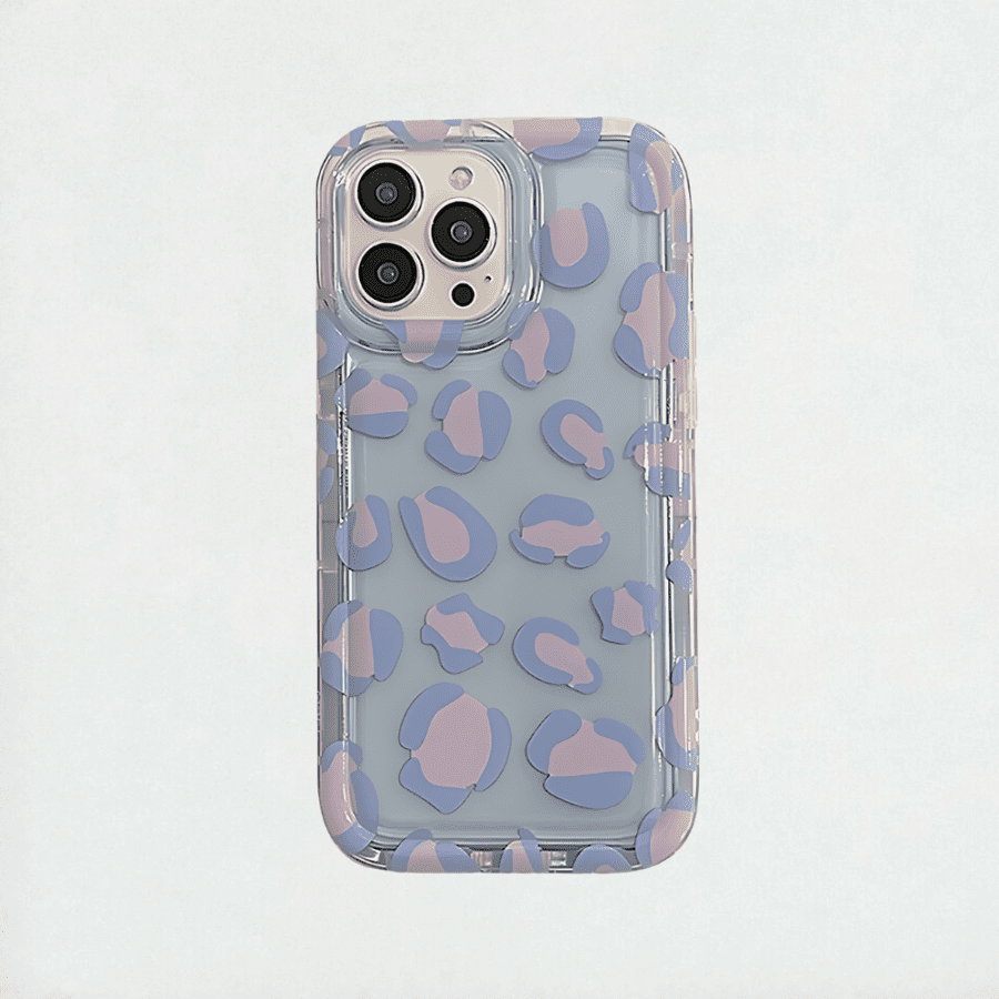 Purple Leopard Shockproof iPhone Case