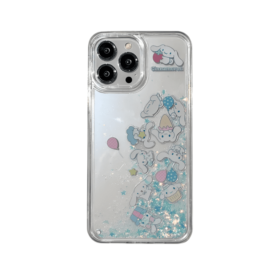 Sanrio Cinnamoroll Glitter iPhone 16 Pro Max Case