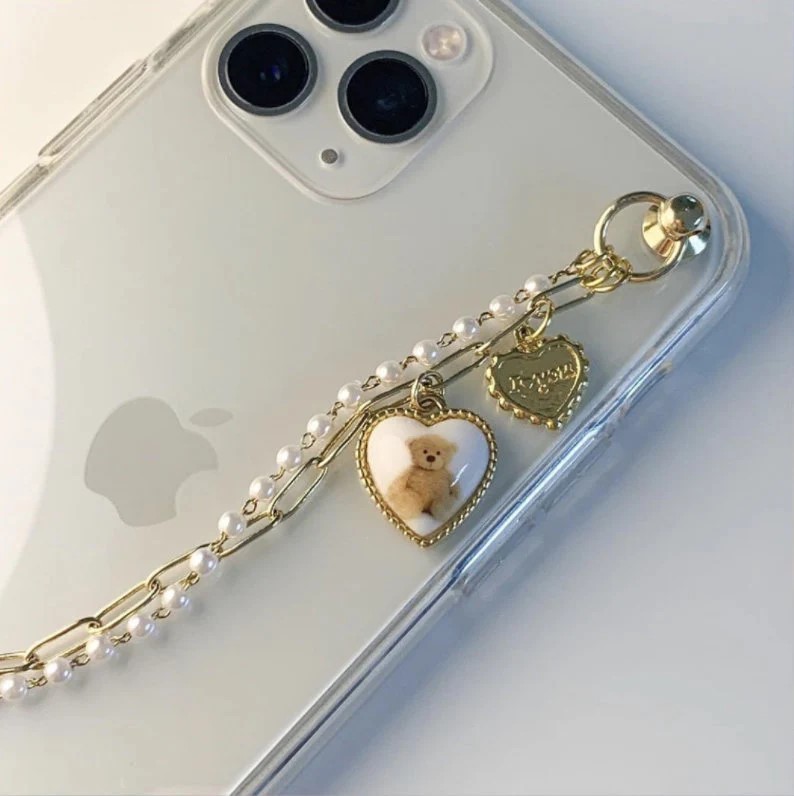 Teddy Bear Charm iPhone 14 Pro Max Case