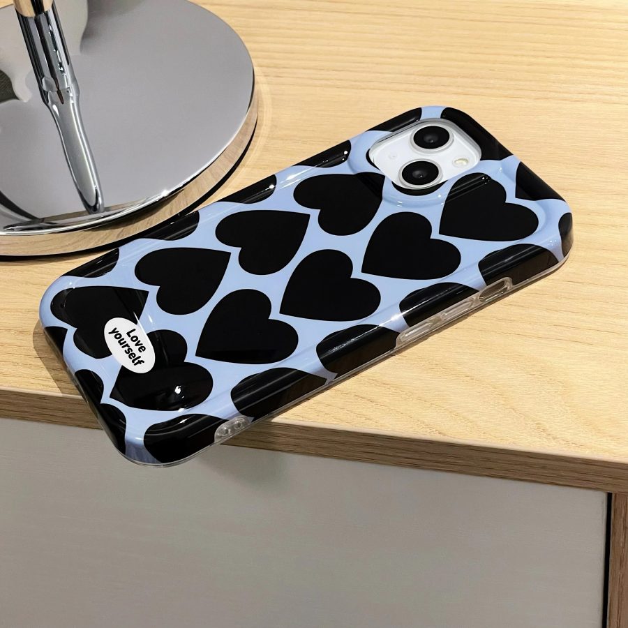 Black Hearts iPhone XR Case