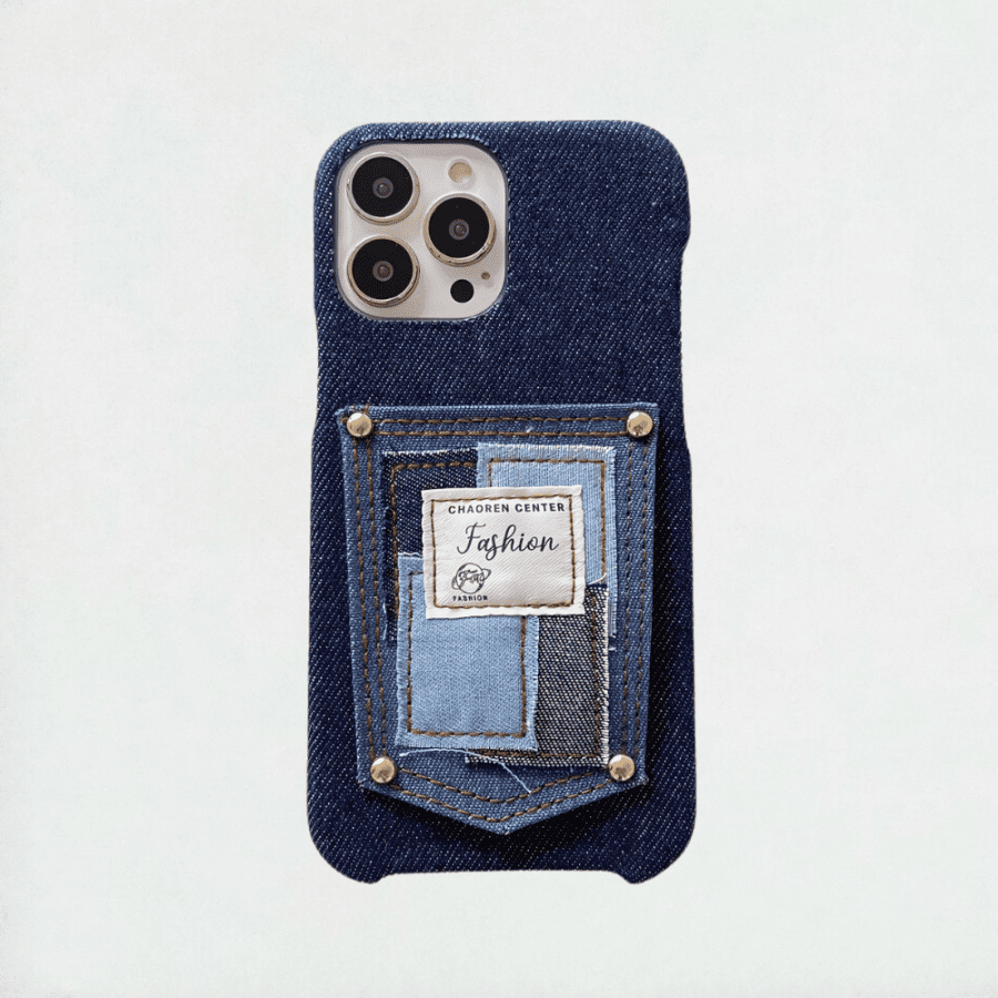 Blue Denim iPhone 14 Pro Max Case