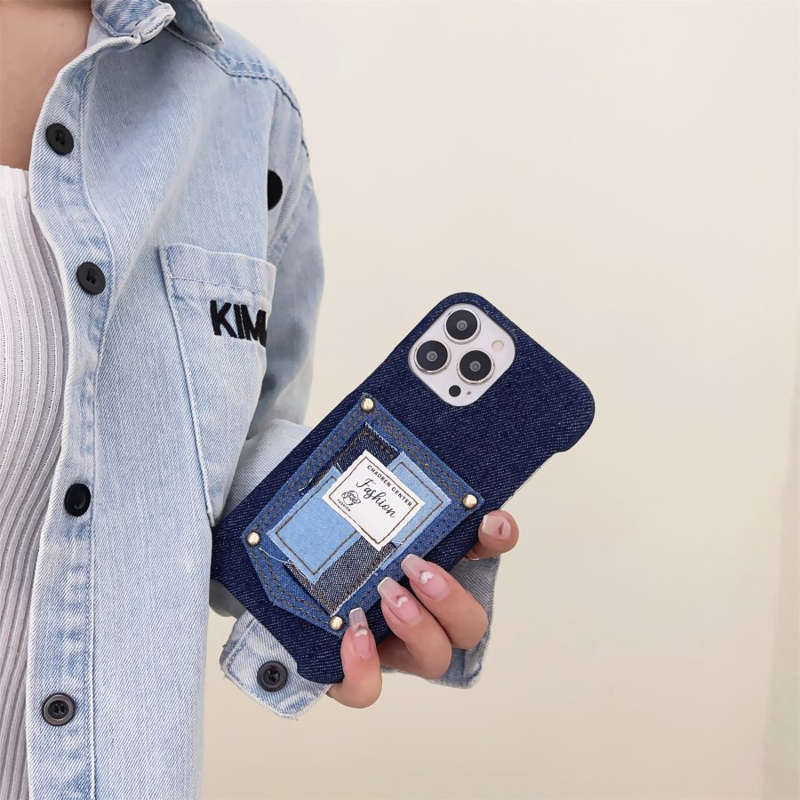 Blue Jeans Denim iPhone 14 Pro Max Case