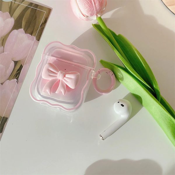 Bow Tie Pink AirPods Case
