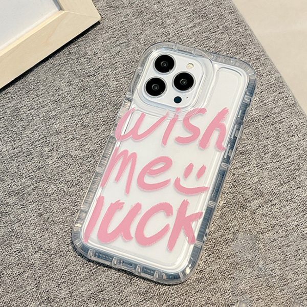 Pink Words Shockproof iPhone 13 Pro Max Case