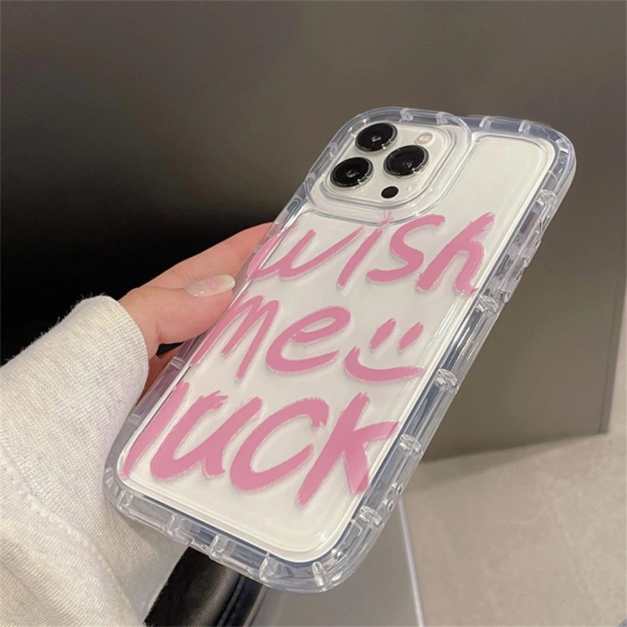 Pink Words Shockproof iPhone 12 Pro Max Case