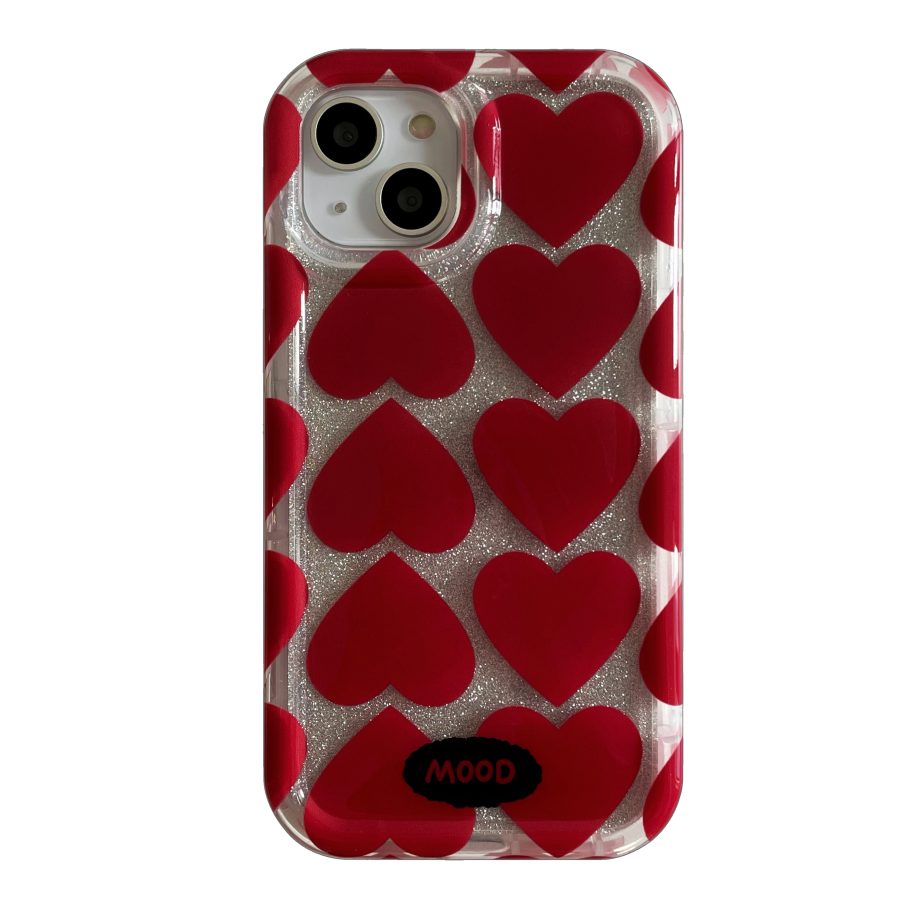Red Hearts iPhone 14 Case