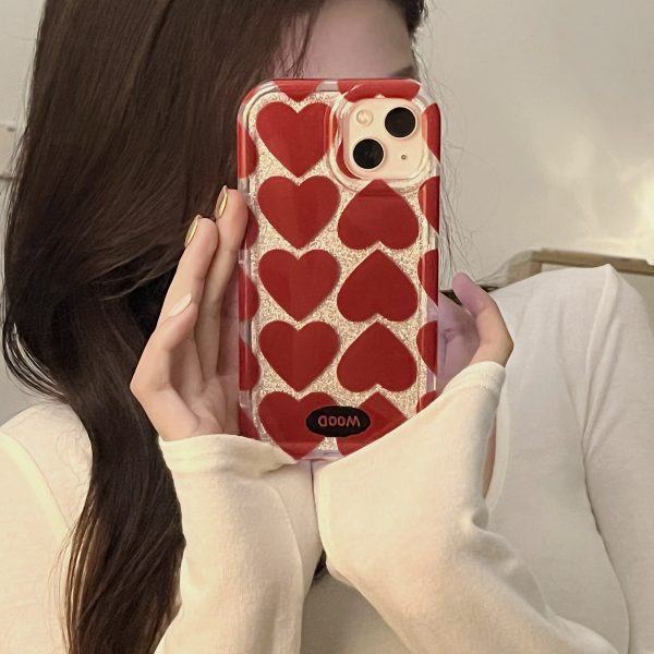 Carcasa iPhone 13 Pro Diseño Corazones/ Love Heart