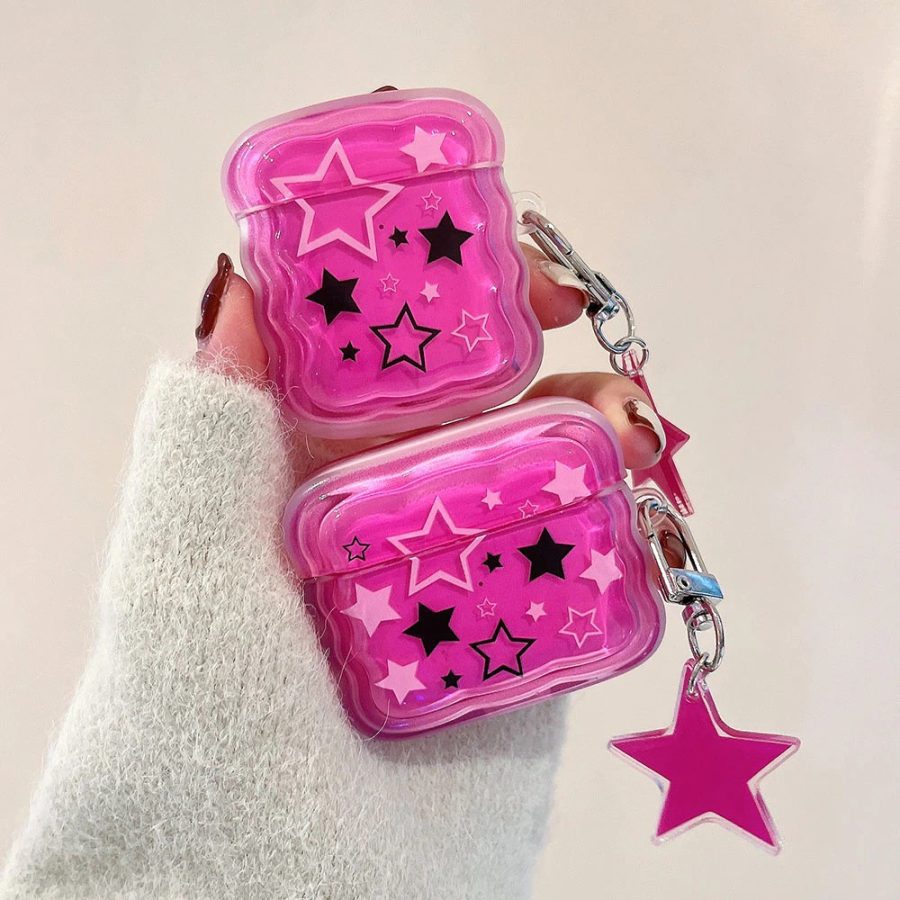 Pink Stars AirPods Case