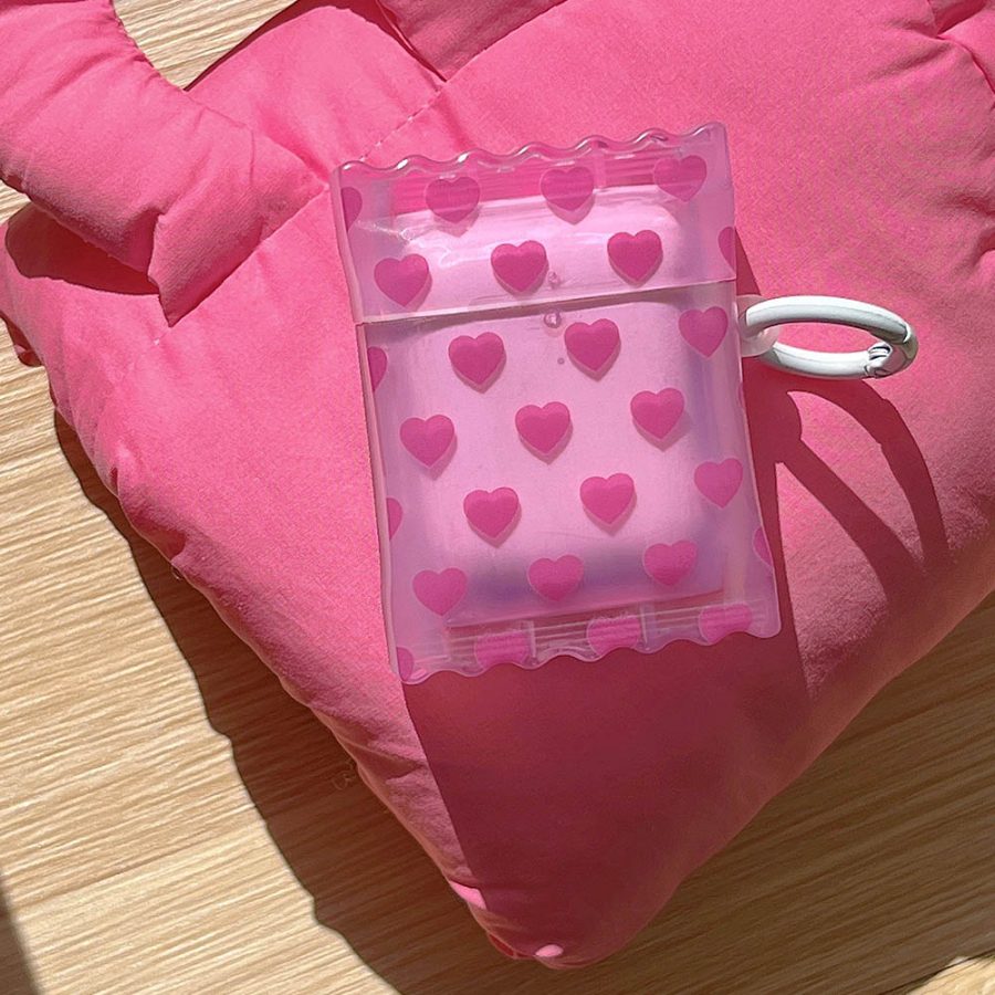 Candy Pink Heart AirPods Case
