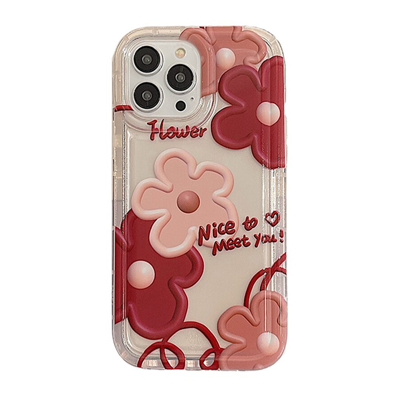 Red Floral iPhone 14 Pro Max Case
