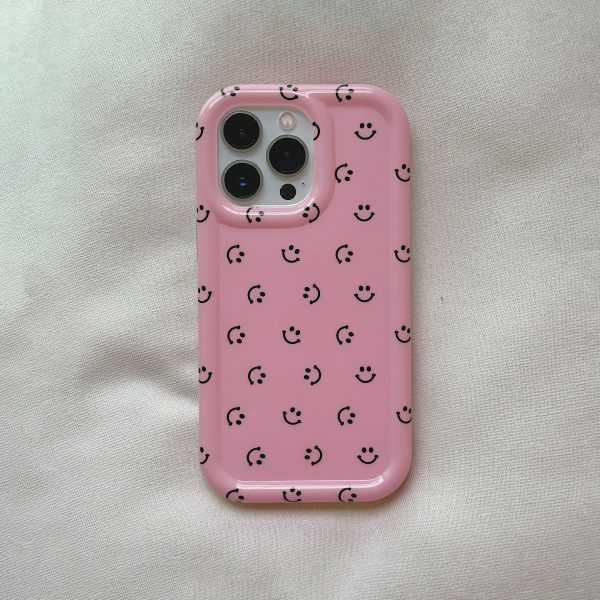 Little Pink Smiley iPhone 13 Pro Max Case