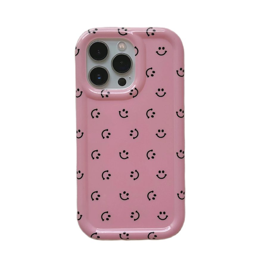 Little Pink Smiley iPhone 14 Pro Max Case