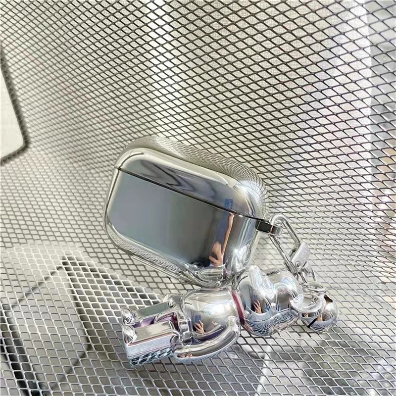 Silver Metal Kaws AirPods Case