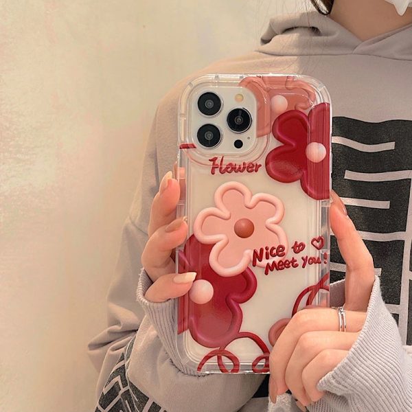 Red Floral iPhone 12 Pro Max Case